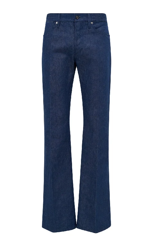 Men's Pants with Functional PocketsPreston Five Pocket Pant in Recycled Cotton Linen Denim