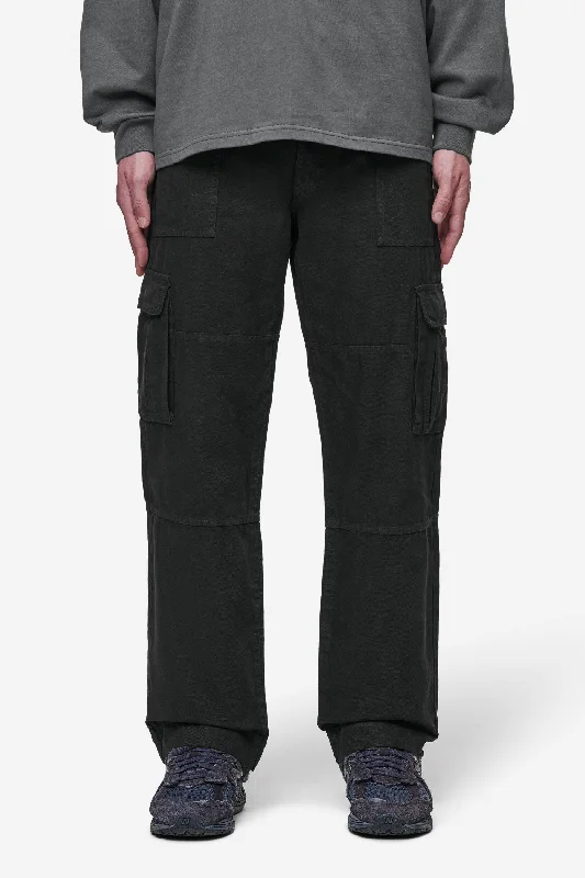 Men's Patterned Pants with ChecksRisley Cargo Pants Black