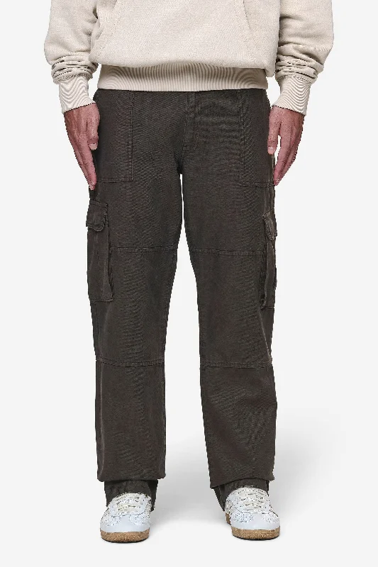 Men's Pants with Elastic CuffsRisley Cargo Pants Dark Brown