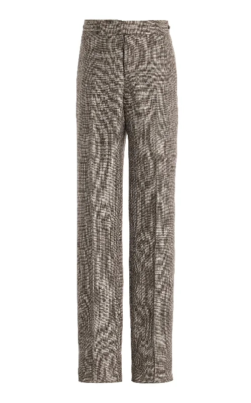 Men's Drawstring Pants for AdjustabilitySebastian Pant in Chocolate Virgin Wool Tweed