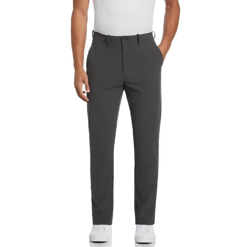 Men's Pants with Contrast Fabric PanelsTech Knit Chino Pant