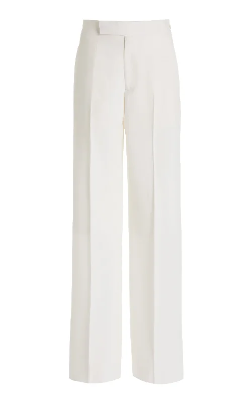 Men's Corduroy Pants for FallVista Pant in Ivory Virgin Wool Twill