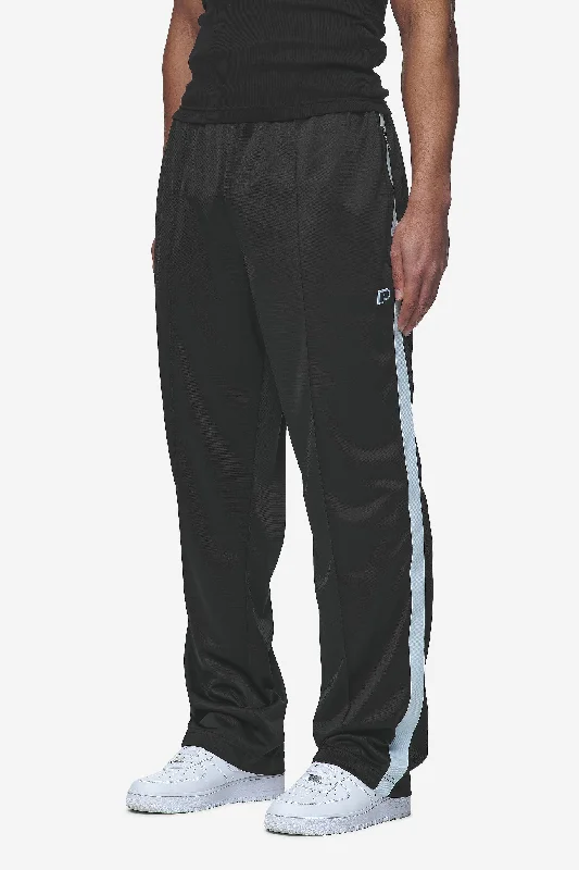 Men's Pants with Appliqué DetailsZeno Track Pants Black Baby Blue