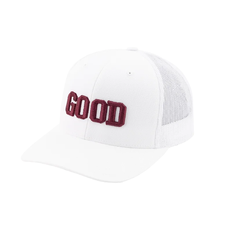 White Good Trucker Hat