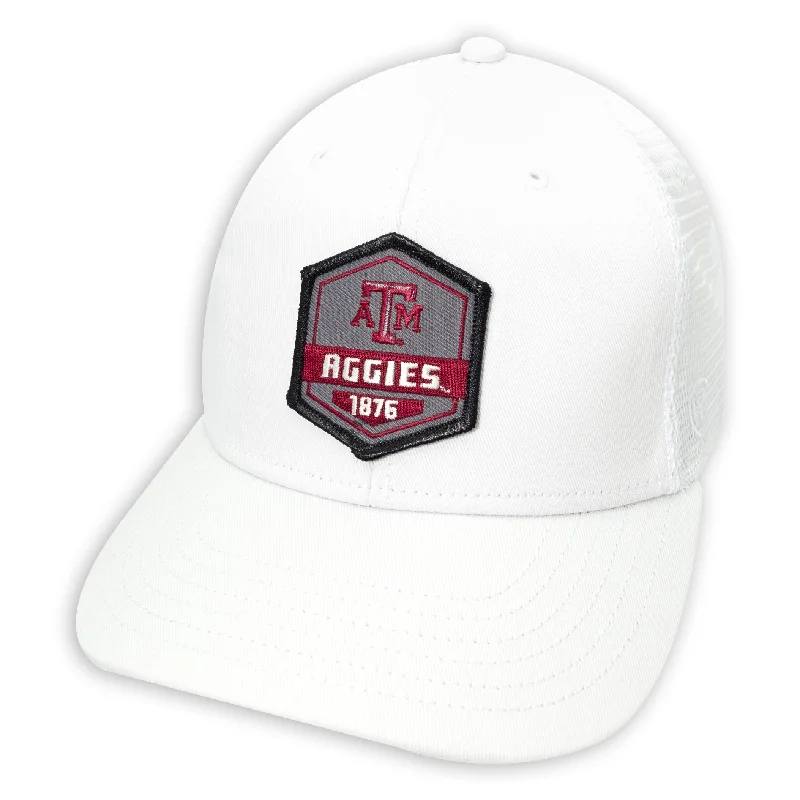 Texas A&M Aggies Adjustable White Diamond Patch Hat