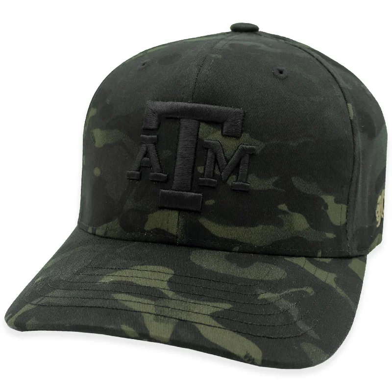 Texas A&M Hooey Black Camo FlexFit Hat