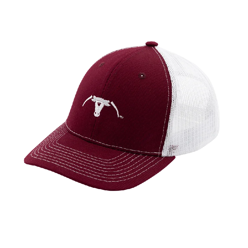 Saw 'Em Off Maroon Mesh Hat